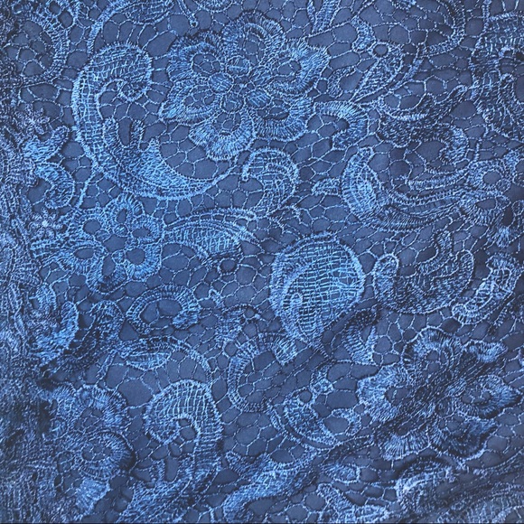 Chelsea lace appliqué dress, dark blue, small. - Picture 5 of 8